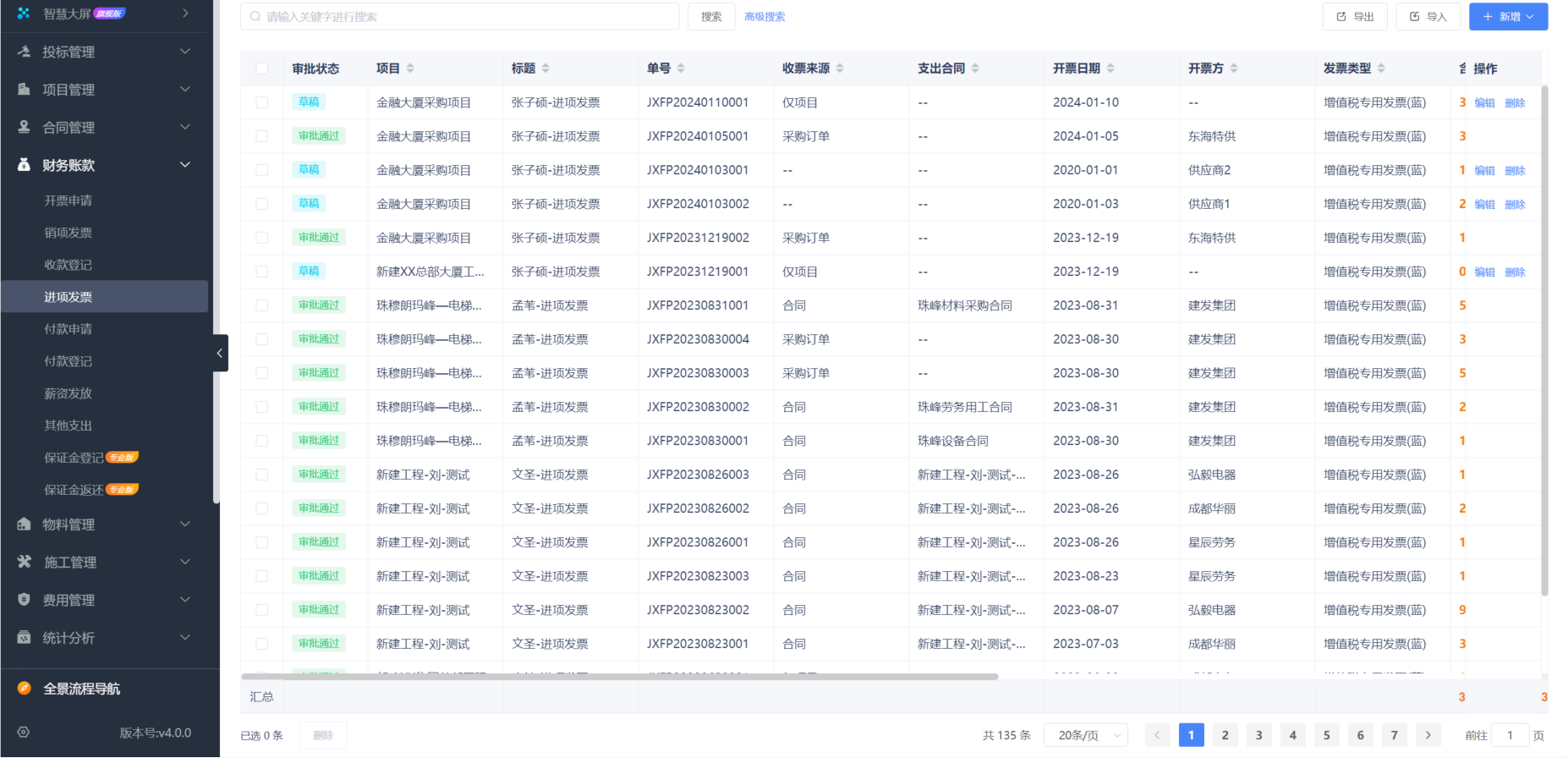 質量工程項目管理系統